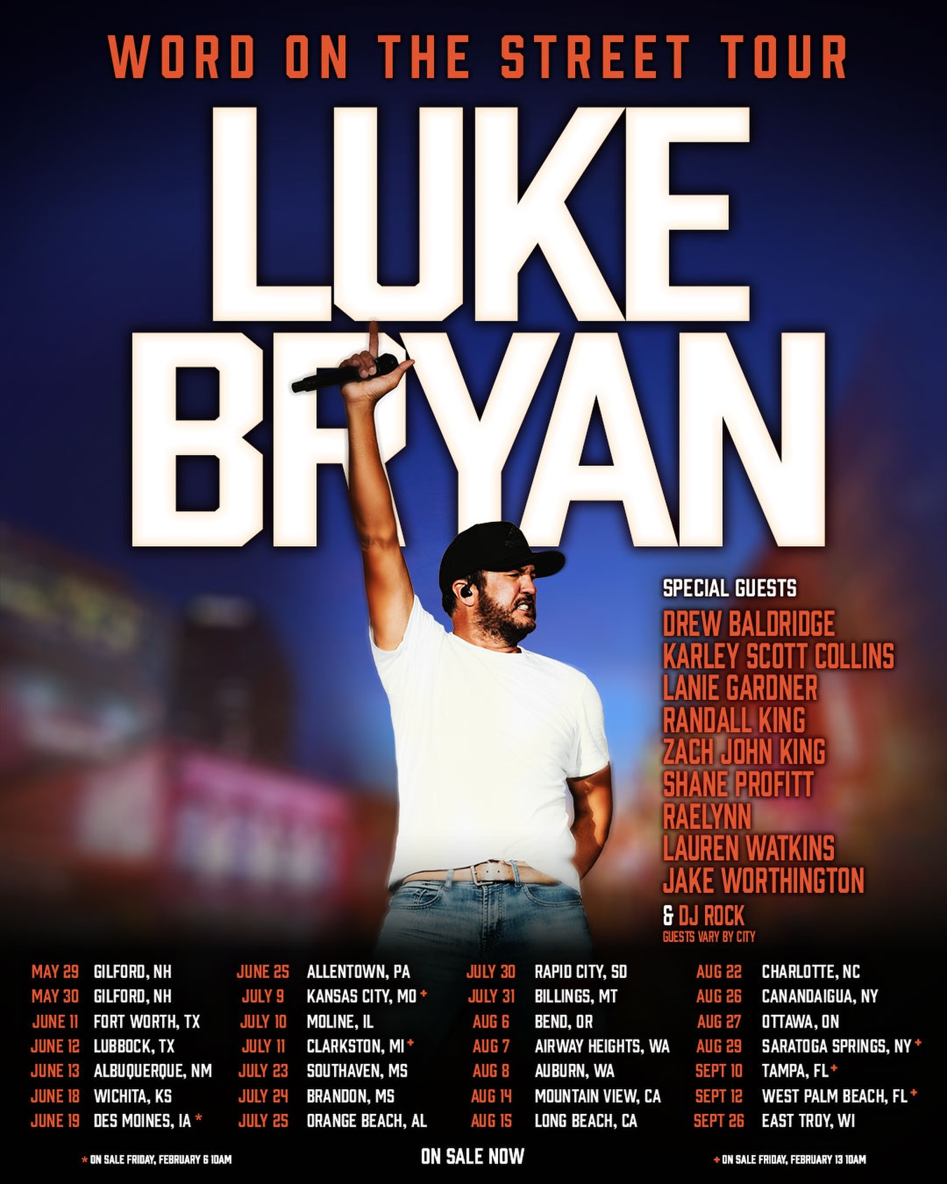Zach John King Tour Poster 2026–2027